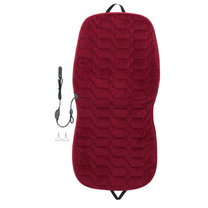 12V Heated Plush Cushion Car Seat Cover Heating Heater Warmer Pad Winter Universal