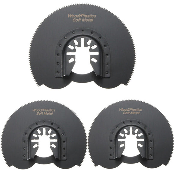 3pcs 88mm Half Circular Flush Saw Blades Ocsillating Multitool Accessories Oscillating Tools