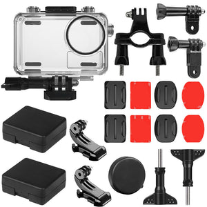 SheIngKa 40M Waterproof Protective Case Shell Bicycle Mount Sticker Kit for DJI OSMO Action Sports Camera Cycling