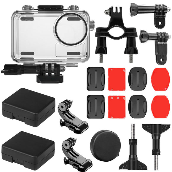 SheIngKa 40M Waterproof Protective Case Shell Bicycle Mount Sticker Kit for DJI OSMO Action Sports Camera Cycling