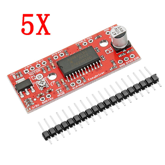 5pcs DC 7V To 30V 150mA To 750mA A3967 Easy Driver Stepper Motor Driver Board For Arduino