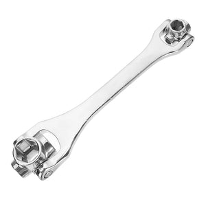 Raitool 8 in 1 8-21mm Silver Hex Socket Wrench Spanner Household Wrench Universal Hand Tools