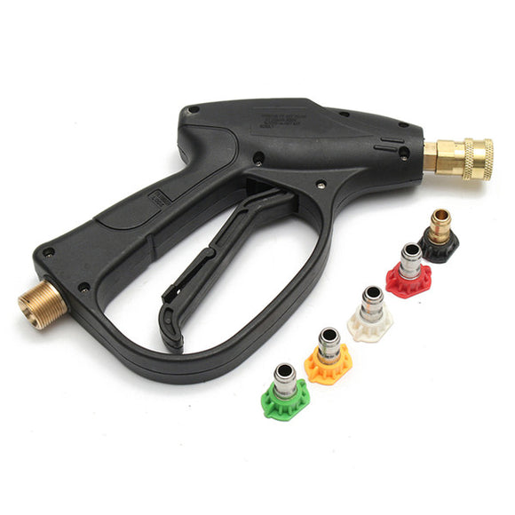 2600PSI High Pressure Water Gun Adapter With 5pcs GMP2.5 Spray Nozzles Tips for Watering Tools