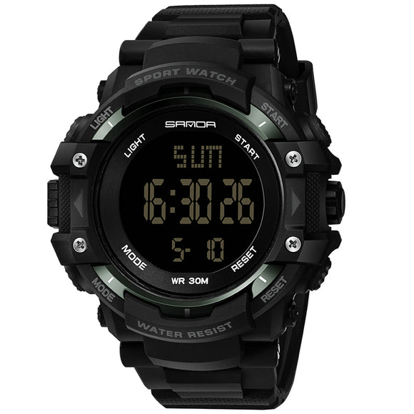 SANDA 348 Digital Watch Military Outdoor Waterproof Stopwatch Men Wrist Watch