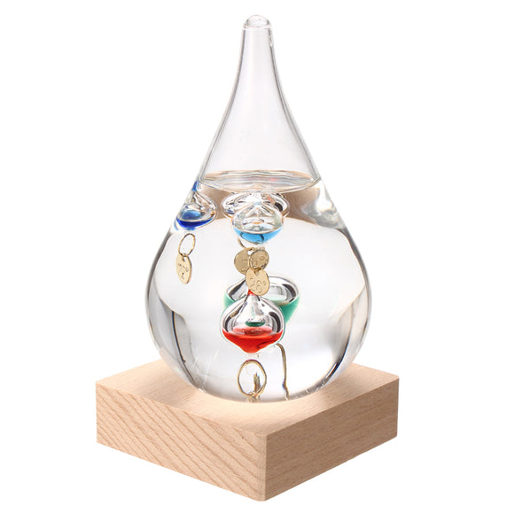 Water Drop Galileo Thermometer Color Globe Temperature Indicator 18-26 Christmas Gift Decorations