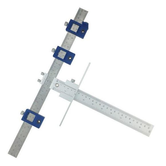 Multi-function Perforating Positioner Adjustable Straight Ruler Auxiliary Installation Opening Positioning