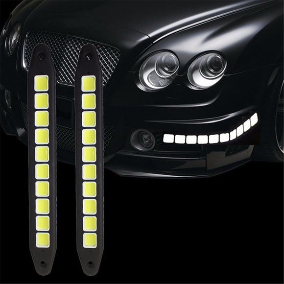 12V COB 10LED Car Daytime Running Lights Side Marker Reversing Parking Lamp