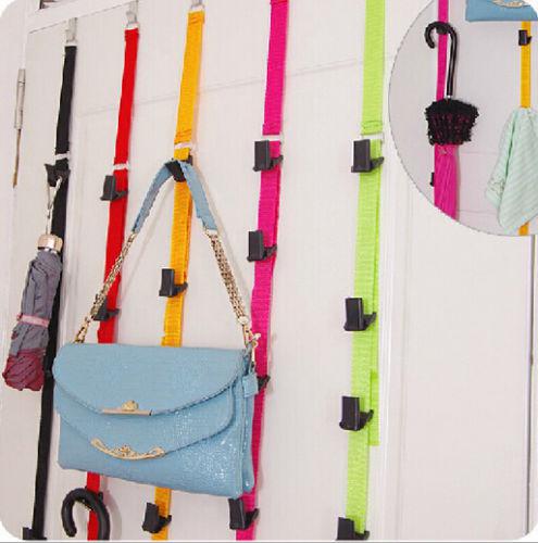 5 Colors Adjustable Door Home Hooks