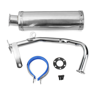 GY6 50cc 100cc Scooter Performance Exhaust Muffler Stainless Pipe 88*300mm