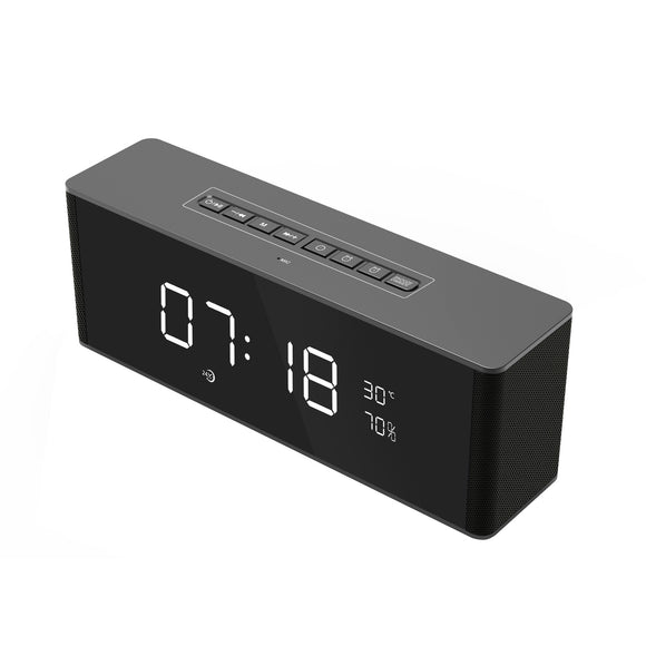 Portable Enceinte bluetooth Speaker Receiver Super Bass Wireless FM Alarm Clock