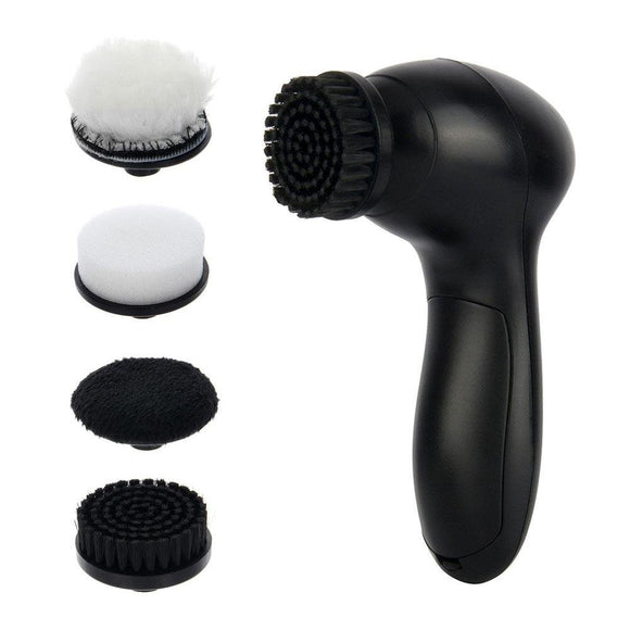 Handheld Electric Shoe Polisher Shoes Scrubber Portable Shoe Cleaning Brushes Kit for Leather Shoes