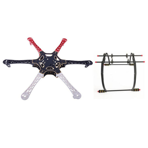 DIY F550 Hexa-Rotor 550mm Multirotor Frame Kit with High Landing Gear