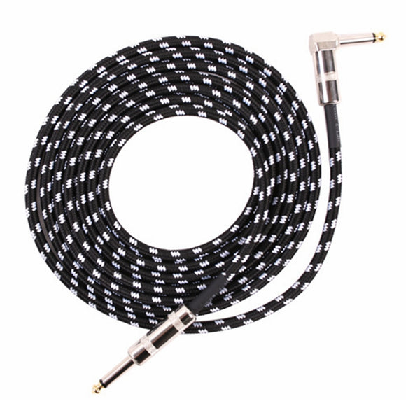 Debbie GT-L5 3m/6m Electric Guitar Cable Musical Instrument Cable with 6.5mm Head Plug 6.3mm Jack for Guitar Bass Keyboard Effect Pedal