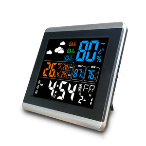 Loskii DC-005 Digital Wireless Colorful Screen Clock Weather Station Thermometer Hygrometer
