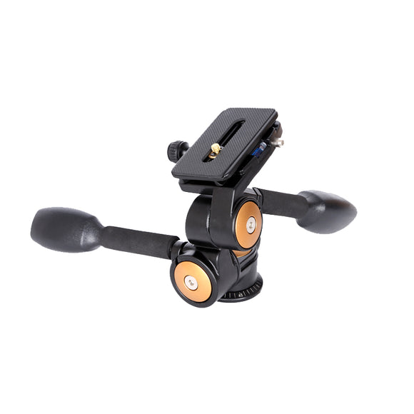 SHOOT XTGP446 Double Handle Aluminum Camera Tripod Ball Head 3D Damping Tripod Head