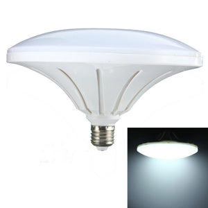 E27 27W 72 SMD 5730 LED Cool White Saucer Globe Light Lamp Bulb AC220V