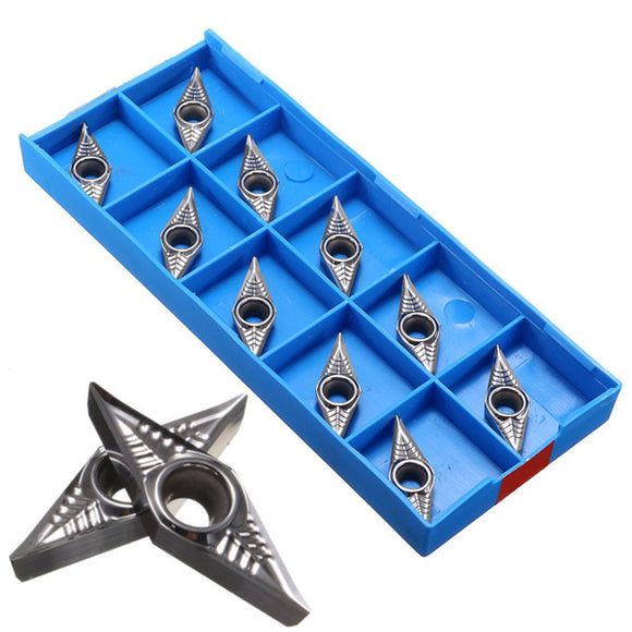 10pcs VCGT160404-AK Blades Insert Lathe Tool for Aluminum