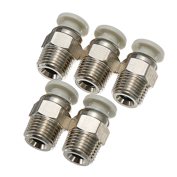 Creality 3D 5PCS Silver 1/8 Teeth Thread Nozzle Quick Direct Connector For 3D Printer