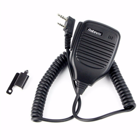 Retevis 2Pin PTT Speaker Microphone Walkie Talkie Mic Accessories