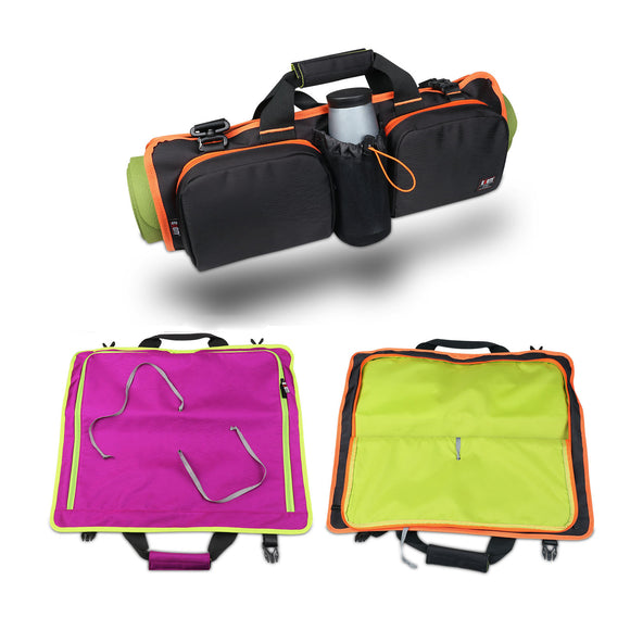 Bubm YJB Multi-Purpose Yoga Roll Pack Yoga Mat Bag Gym Cross-body Bag Adjustable Shoulder Bag Handba