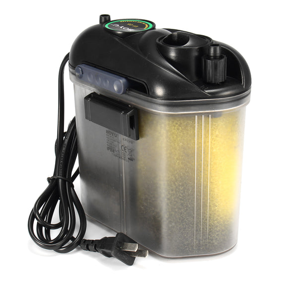 5.5W 150L/H Aquarium Fish Tank External Hang On Canister Filter Media Supplied