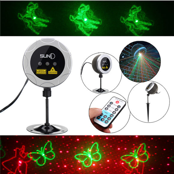 Conch Remote Control Garden Landscape Laser Light Waterproof  Outdoor Light For Christmas  100-240v