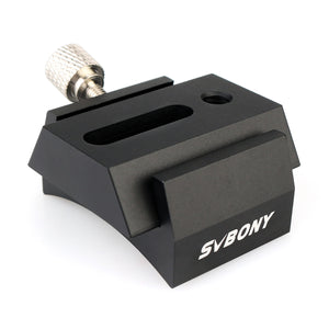 SVBONY Fully Metal Bracket Base Shoe+42mm Dovetail UNC 1/4-20 Mounting for Optical Telescope Finderscope