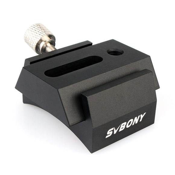 SVBONY Fully Metal Bracket Base Shoe+42mm Dovetail UNC 1/4-20 Mounting for Optical Telescope Finderscope