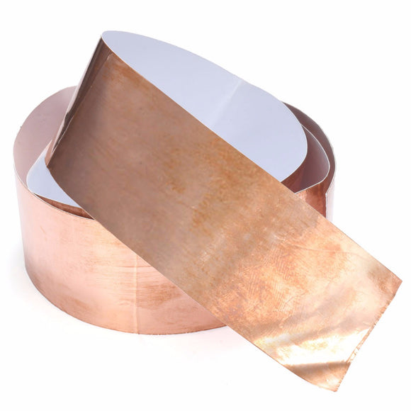 5cm x 1M EMI Copper Foil Shielding Tape 50mmx1m Low Impedance Conductive Adhesive