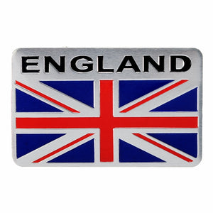 Aluminum England UK Flag Shield Emblem Badge Car Sticker Decal Universal For Truck Auto