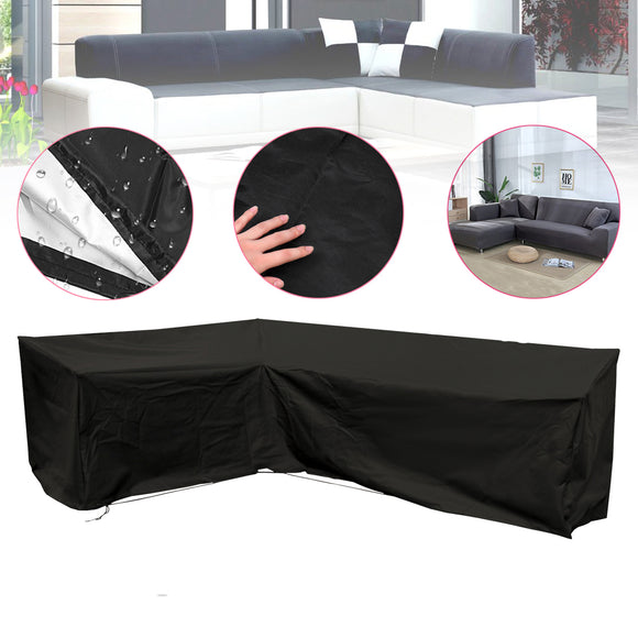 Foldable Garden Furniture Cover L Shape Waterproof Sofa Cover Rain Snow Dustproof Protector