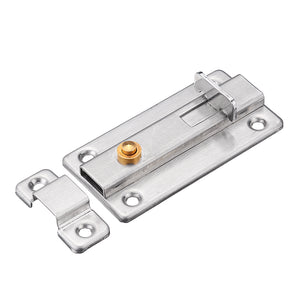 Stainless Steel Automatic Spring Door Sliding Latch Lock Barrel Bolt Anti-Theft Hardware