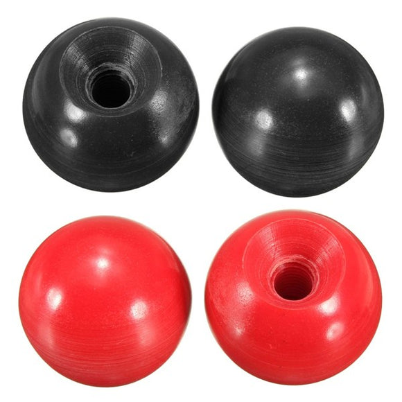 2pcs Handle Ball Knobs 6mm Bore 25 Dia Threaded Round Plastic For Machine Tool
