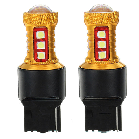 Pair T20 7443/7440 LED Car Brake Lights Reverse Backup Bulbs DC12V-24V 15W 600LM