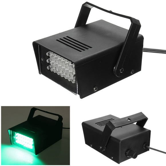 24LED 3W AC220V Green Strobe Party Stage Light Disco Club DJ Effect Lighting EU/US Plug