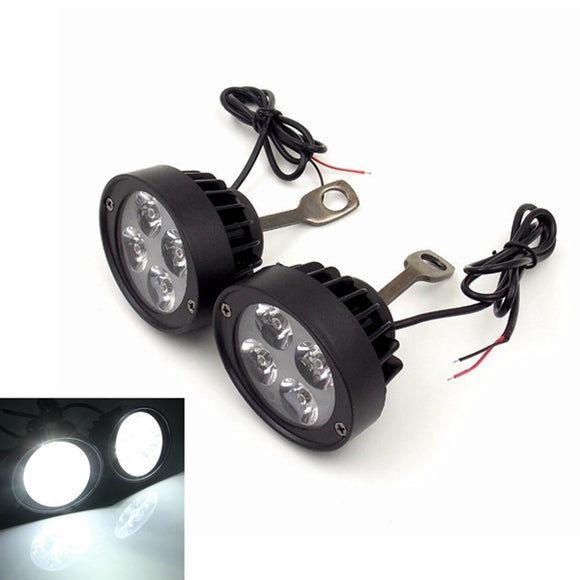 12V Motorcycle Super Light Waterproof  LED Headlight Rear View Mirror Lights Spot Lightt Assist Lamp
