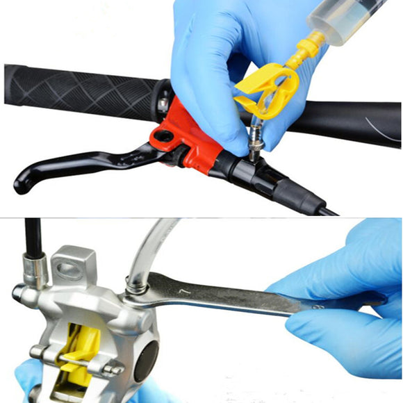 BIKIGHT Hydraulic Bike Disc Oil Hose Brake Bleed Tool For EZ Avid Formula Hayes