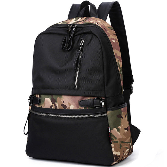 Boy's Camouflage Hiking Backpack Waterproof Backpack Multi-compartment Travel Bag