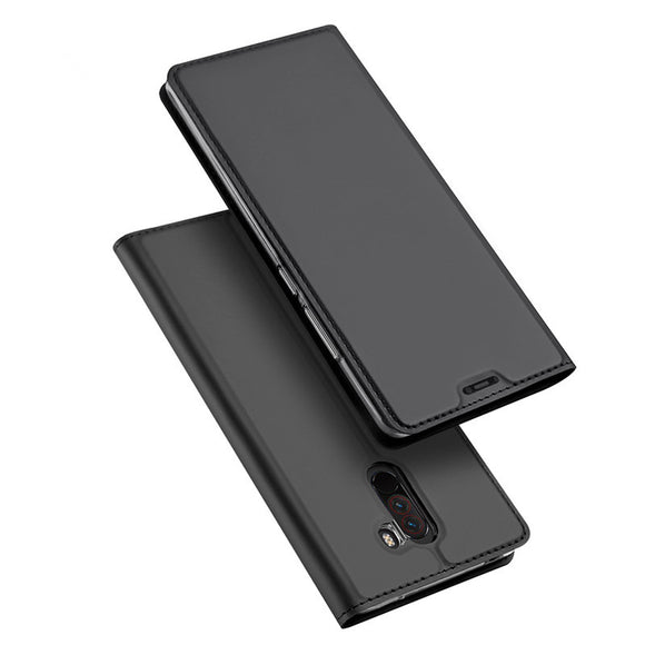 DUX DUCIS Shockproof Flip PU Leather Full Cover Protective Case for Xiaomi Pocophone F1