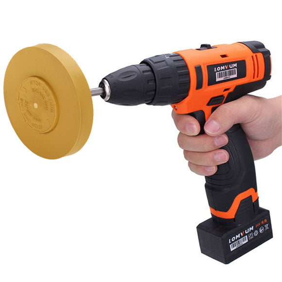 4 Inch Rubber Eraser Wheel Professional Pneumatic Tools Air Tire Buffer Glue for Electric Drill