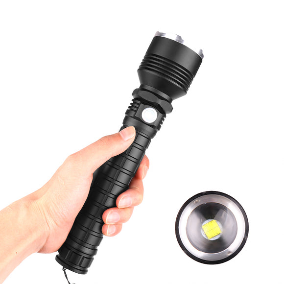 XANES P515-2 XHP 70 Flashlight 5 Modes Waterproof USB Chargeable Zoomable Work Lamp Camping Hunting Torch Light