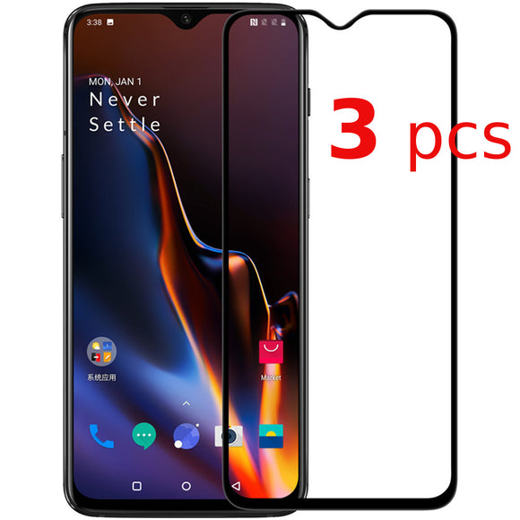 3 PCS Bakeey 9H Anti-Explosion Full Coverage Tempered Glass Screen Protector for OnePlus 7 / OnePlus 6T