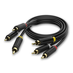 Vention 3RCA To 3RCA Cable Male to Male AV Cable 1m 1.5m 2m RCA Connector Video Cable For STB DVD