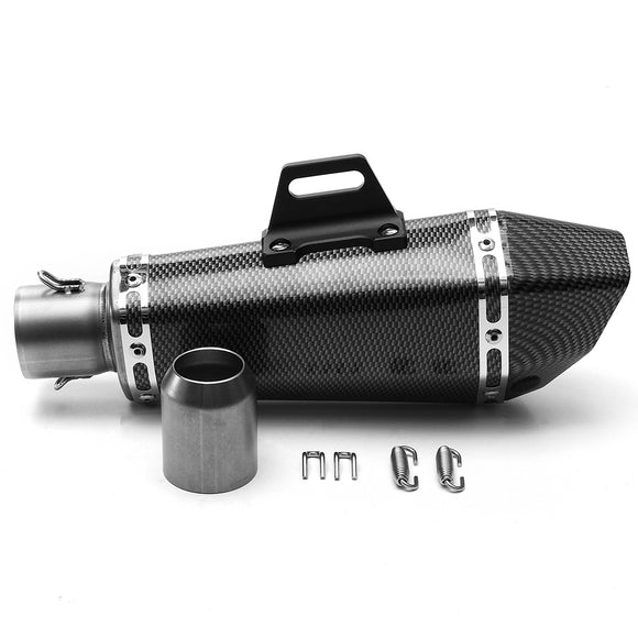 36mm-51mm Motorcycle Aluminum Full Exhaust Muffler Pipe System Universal
