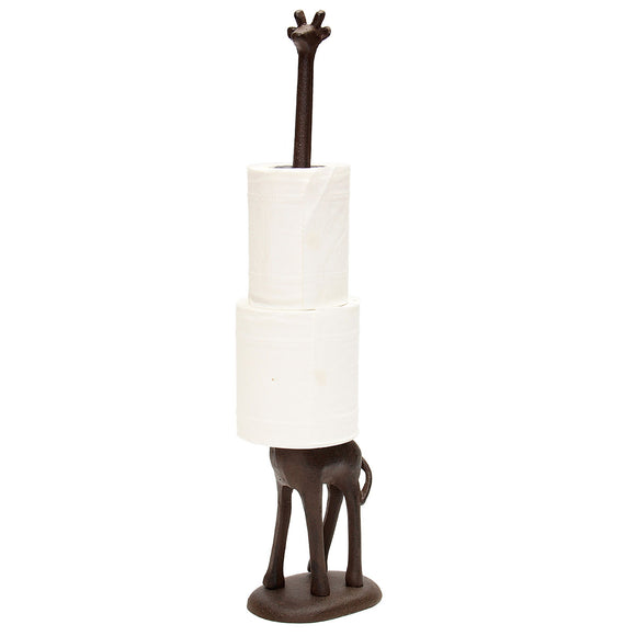 Metal Standing Metal Giraffe Toilet Paper Tissue Dispenser Storage Holder Toilet Paper Tissue