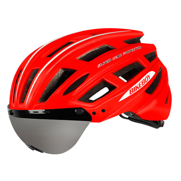 Bicycle Helmet Magnetic Goggles MTB Road Mountain Cycling Helmet