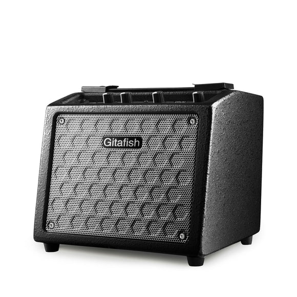 Gitafish B9 8W AUX Built-in 18650 mAh Battery Portable Guitar Speaker with Headphone Output for Electric Guitar Bass