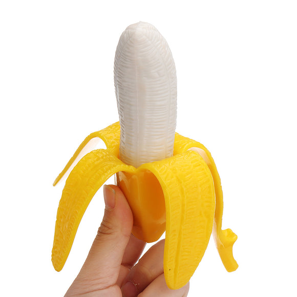 TPR Squeeze Banana 17*4*4cm Squishy Stress Relief Toy Funny Spoof Collection Decor Fruit