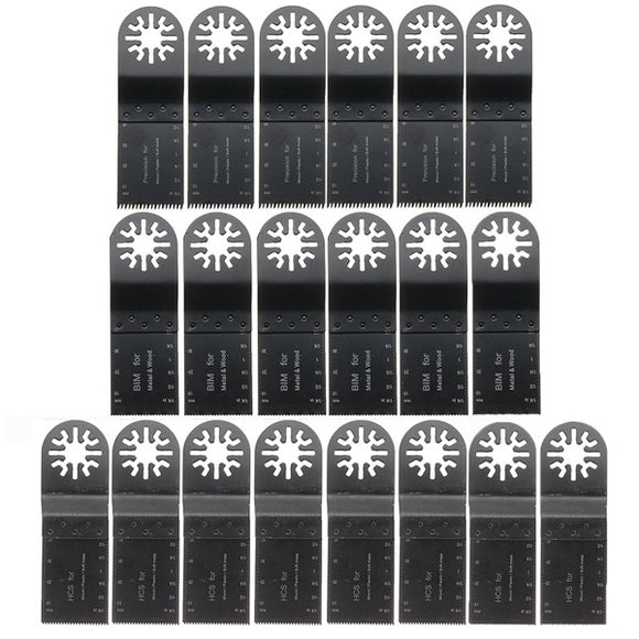 20pcs 35mm Mix Blades Set Oscillating Multitool Saw Blade Accessories