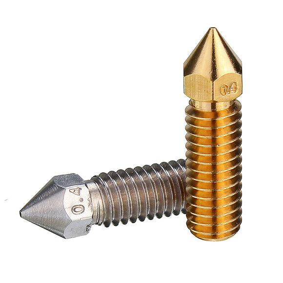 Brass/Stainless Steel MK8 Lengthen Nozzle For 1.75mm Filament 3D Printer Part